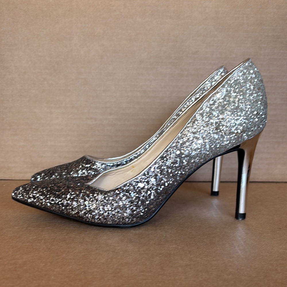 Silver and black ombré Glitter Women's Pumps